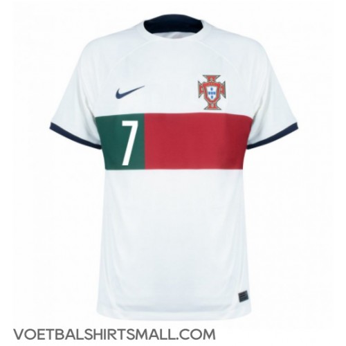 Portugal Cristiano Ronaldo #7 Voetbalkleding Uitshirt WK 2022 Korte Mouwen